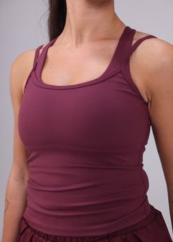 Lindsay Tank – Burgundy