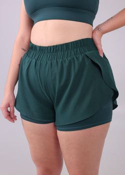 Megan Running Shorts – Deep Pine