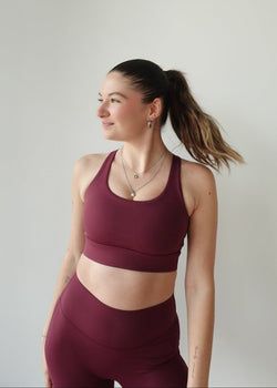 Kassy Sports Bra 2.0 – Burgundy
