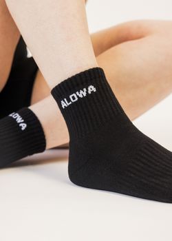 Mini Crew Socks – Black