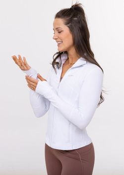 Elo Zipper Jacket – White