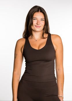 Fiona Tank – Dark Truffle