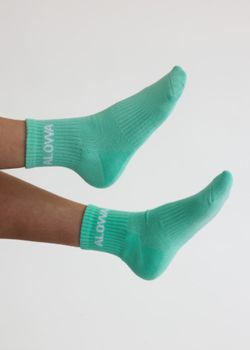 Mini Crew Socks – Turquoise Glow