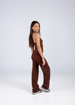 Mylo straight Legs Leggings – Dark Chocolate
