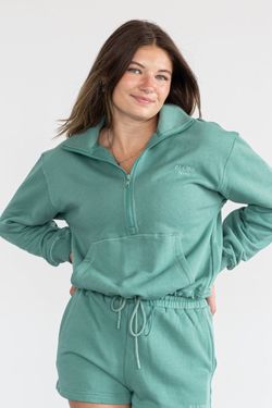 Fleecy Sweat – Jade Green