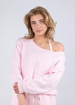 Off shoulder sweat – Pink Milkshake