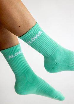 Crew Socks – Turquoise Glow