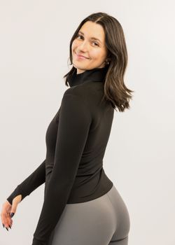 Elo Half Zip – Black