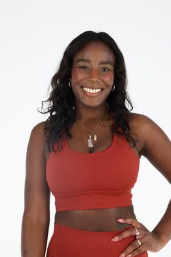 Ally Sports Bra – Red Velvet