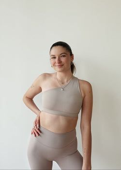 Luna Sports Bra – Taupe
