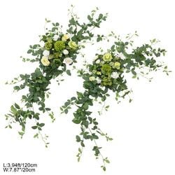 Color – 2pcs White Greenery