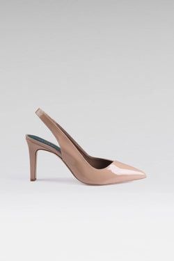 Maya Slingback – Natural Patent Leather