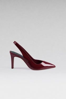 Maya Slingback – Burgundy Patent Leather