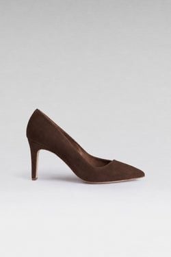 Maya Pump – Chocolate Suede