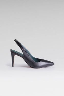 Maya Slingback – Black Nappa Leather