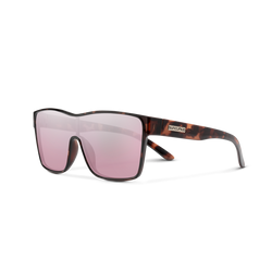 Tortoise with Polarized Pink Gold Mirror Lenses