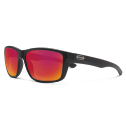 Matte Black with Polarized Red Mirror Lenses
