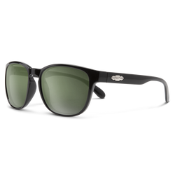 Black with Polarized Gray Green Lenses