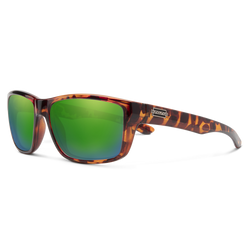 Tortoise with Polarized Green Mirror Lenses