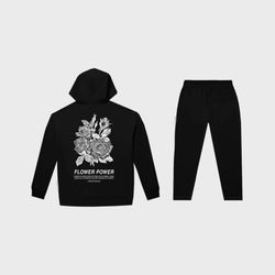 Flower Power Tracksuits – Zwart