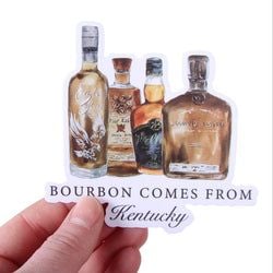 Similar Products – Bourbon Comes From Kentucky Sticker
