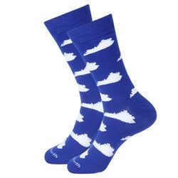Similar Products – Blue/White Kentucky Shape Socks