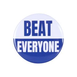 Similar Products – Blue/White Beat Everyone Button Pin