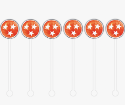 Similar Products – Orange Tri Stars Cocktail Stirrers