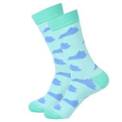 Similar Products – Green Stripe/Blue Kentucky Shape Socks
