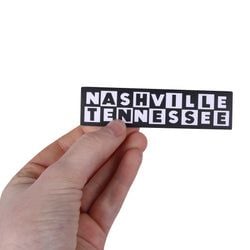 Similar Products – Nashville Tennessee Block Sticker