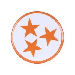 Similar Products – White/Orange Tri Star Button Pin