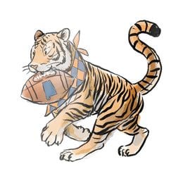 Similar Products – Navy and Orange Tiger Sticker