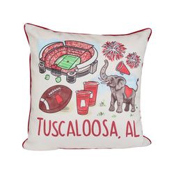Similar Products – Tuscaloosa Alabama Icons Gingham Pillow
