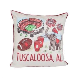 Similar Products – Tuscaloosa Alabama Icons Gingham Pillow