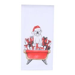 Similar Products – Bulldog in Holiday Sleigh Georgia Tea Towel