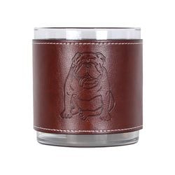Similar Products – Bulldog Sitting Outline Faux Leather Rocks Glass