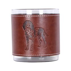 Similar Products – Bluetick Coonhound Outline Faux Leather Rocks Glass