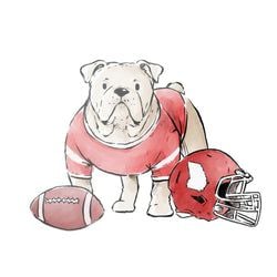 Similar Products – Bulldog with Football Sticker