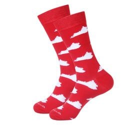 Similar Products – Red/White Kentucky Shape Socks