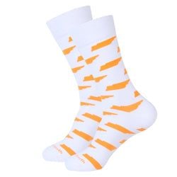Similar Products – White/Orange Tennessee Shape Socks
