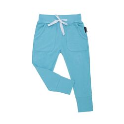 Drawstring Pocket Jogger Pants - Ocean Blue Drawstring Pocket Jogger Pants - Ocean Blue