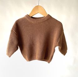 Belan J Kids Knit Sweater - Cream Belan J Kids Knit Sweater - Cream