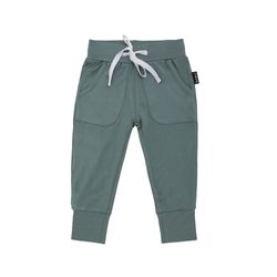 Drawstring Pocket Jogger Pants - Ocean Blue Drawstring Pocket Jogger Pants - Ocean Blue