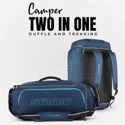 Camper 2 in 1 Duffel Backpack Navy Blue Strabo