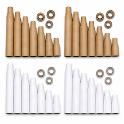 Assorted Length Packs – White/Brown (108pk)