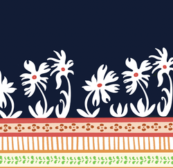 Print – Painter's Garden Navy