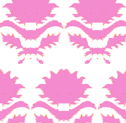 Print – Pink Magnolia & Ticking Stripe