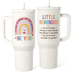 Slider Tumbler 40oz – White Inspiration