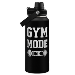 Chug Lid Water Bottle 32oz – Black Gym
