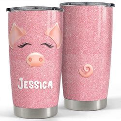 Personalized Tumbler – Pig Cute